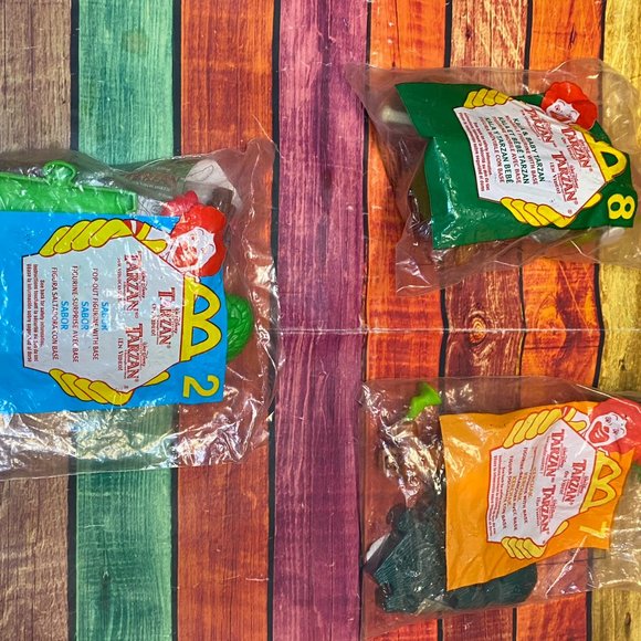 Disney McDonalds Tarzan Toy Lot Bundle - Set of 9 - Picture 8 of 10